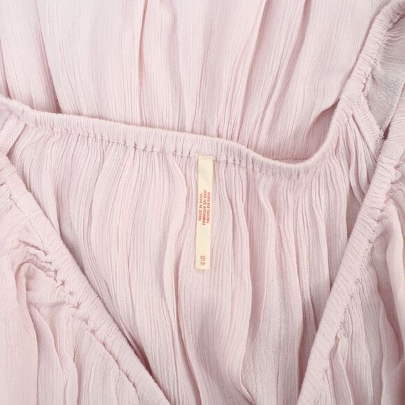 Free People Free-est Dixie Maxi Long Dress Smocked Embroidered Lace XS 283494 - Picture 5 of 5